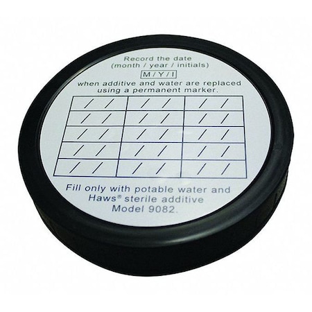 Haws Filler Cap, Plastic, Black, For Use With, Eyewash SP131