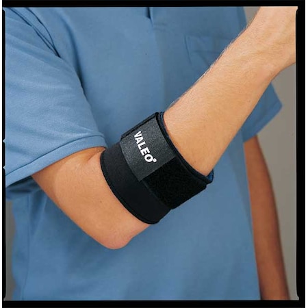 Valeo Elbow Support, L, Black, Single Strap VA4543LGWWGL