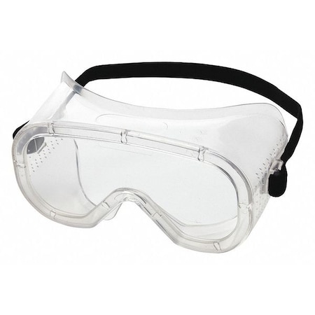 Sellstrom Safety Goggles, Clear Lens, Uncoated, Direct Vented, Elastic Strap, 810 Series S81000