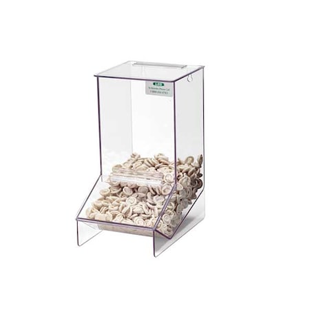Zoro Select Glove Dispenser, PETG, Holds Finger Cot , Clear , 12-1/2 in H x 6 in W x 8-1/2 in D 3RZR9