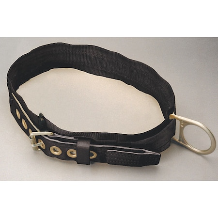 Miller Body Belt, 1 D-Rings, Back Location, Stainless Steel, Includes Padding: Yes , 2XL 3NA/XXLBK