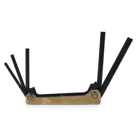 Proto 5 Piece SAE Fold-Up Hex Key Set, J4994 J4994