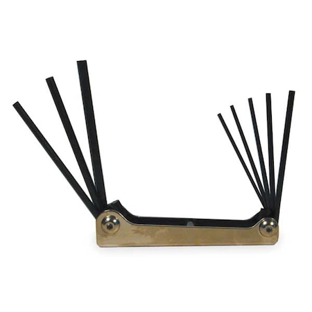 Proto 8 Piece SAE Fold-Up Hex Key Set, J4991 J4991
