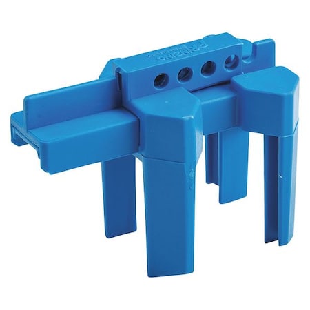 Brady Ball Valve Lockout, Blue, 1/2 to 2-1/2 In. BS07A-BU