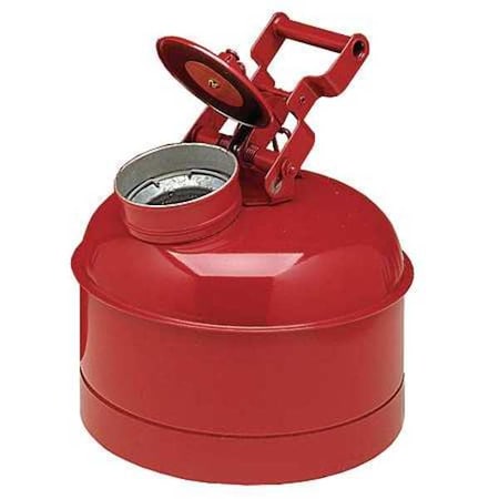 Eagle Mfg Liquid Disposal Safety Can, Galvanized Steel, 2.5 gal, Flame Arrester, Red, Flammables 1423