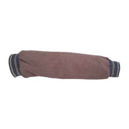 National Safety Apparel Flame-Resistant Sleeve, Tuffweld(TM), 18 in Length, Brown, Elastic Both Ends Cuff S02TW00RG-NR