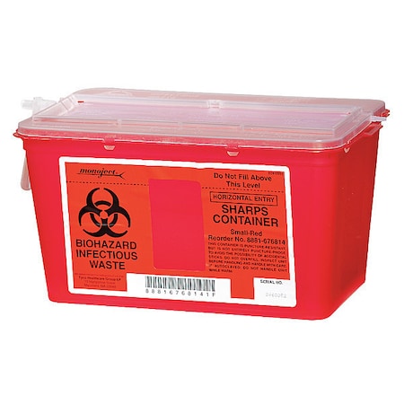 Covidien Sharps Container, 1 Gal., Chimney Top, PK5 SCSM019236