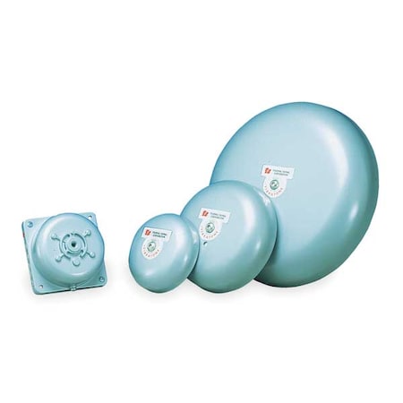 Federal Signal Vibrating Mechanism, Bell, Continuous, 24V DC, 98 to 102dB, Steel, Gray 600-024-1