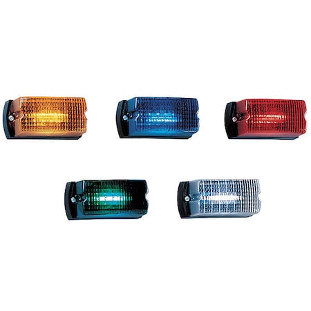 Federal Signal Warning Light, Green, LED, 12V DC, 80 FPM, Not Applicable Dia., Surface LP1-012G