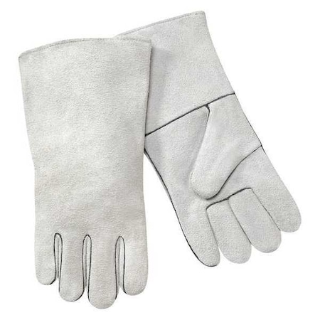 Steiner Welding Gloves, Gauntlet Cuff, Wing Thumb, Shoulder Leather Cowhide, L, 1 PR 02209-L