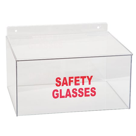 Zoro Select Safety Glasses Dispenser, Tray, 20 Pairs, PETG, 7 in H x 11 7/16 in W x 9 1/2 in D, Clear 3TCA8