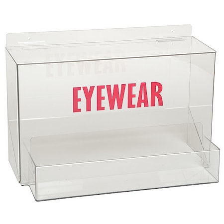 Zoro Select Safety Glasses Holder, Stack Tower, 25 Pairs, PETG, 12 1/2 in H x 18 in W x 10 1/2 in D, Clear 3TCA6