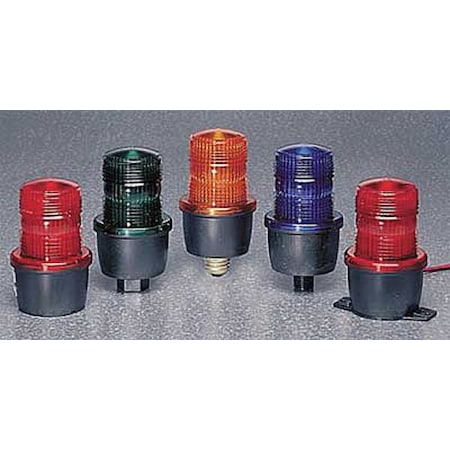 Federal Signal Strobe Light, Red, Strobe, 120V AC, 80 FPM, 3 1/8 in Dia., Surface LP3S-120R