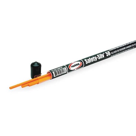 Harris Brazing Rod, Flux, 1/16x18, 1145-1205 F, PK3 56F318MPOP