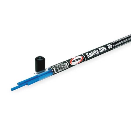 Harris Brazing Rod, Flux, 1/16x18, 1225-1370 F, PK3 45F318MPOP