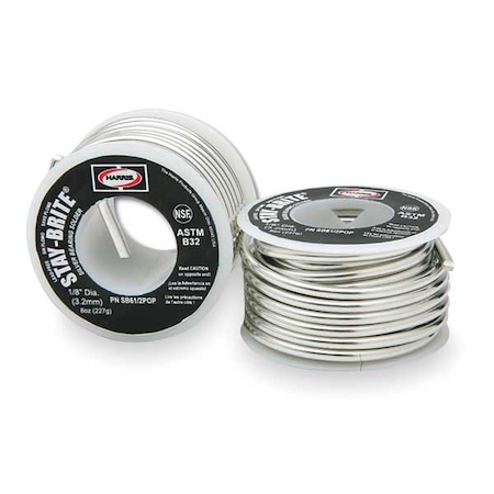 Harris Solid Wire Solder, Lead Free, 430 F SB61/2POP
