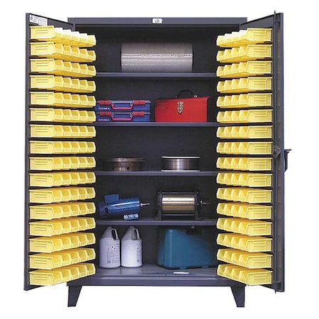 Strong Hold Super Duty Bin Cabinet, 36 in W, 78 in H, 24" D, 96 Bins 36-BS-244