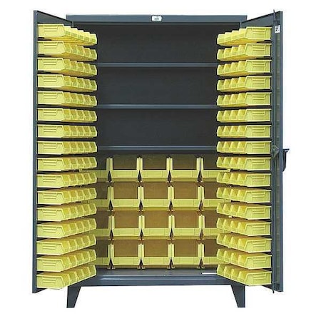 Strong Hold Super Duty Bin Cabinet, 48 in W, 78 in H, 24" D, 164 Bins 46-BBS-243