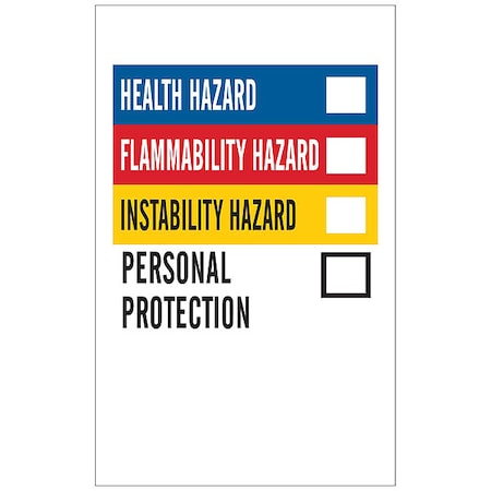 Brady NFPALabel, 2inH, 1-1/4inW, Vinyl, PK500 121161