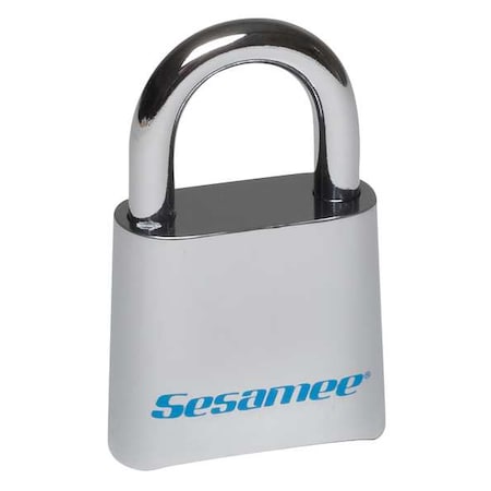 Sesamee Combination Padlock, Bottom, Silver KCR0436