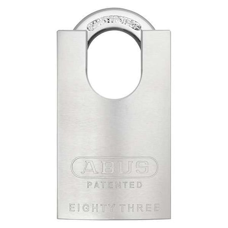 Abus Padlock, Keyed Alike, Standard Shackle, Square Brass Body, Steel Shackle, 7/8 in W 83/50 RK KA-200