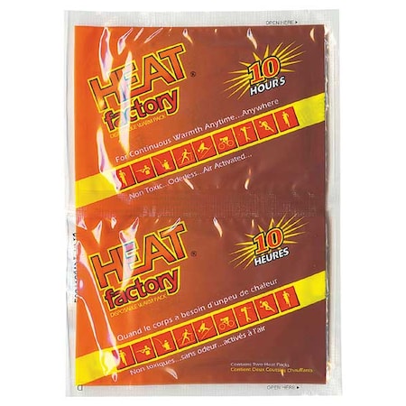 Heat Factory Hand Warmer, Up to 10 hr, Air-Activated, 3 PK 19533