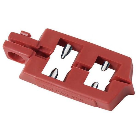 Brady Breaker Lockout, Snap On, 120V, Red 65387