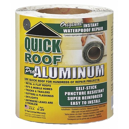 Quick Roof Repair Product, Asphalt, L 25 x W 0.5 Ft QR625