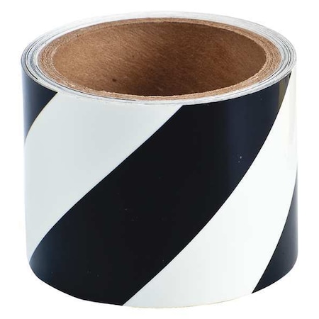 Brady Floor Marking Tape, Polyester, No Legend, Black, 3 in W., 8 mil Thickness 76431