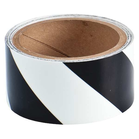 Brady Floor Marking Tape, Polyester, No Legend, Black, 2 in W., 8 mil Thickness 76430