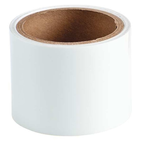 Brady Floor Marking Tape, Polyester, No Legend, White, 3 in W., 8 mil Thickness 76433