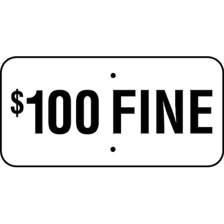 Zing Handicap Parking Sign, 100 Fine, 6X12, 2200 2200