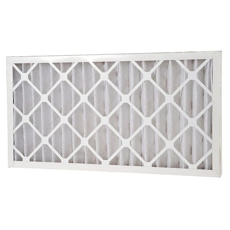 AIR HANDLER Pleated Air Filter, 16x30x2, MERV 7, Standard Capacity, Synthetic, 3TPZ9, White 3TPZ9