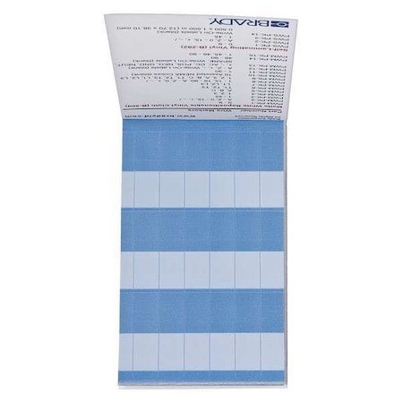 Brady Wire Marker Book, Write-On, Self-Adhesive PWS-PK-14