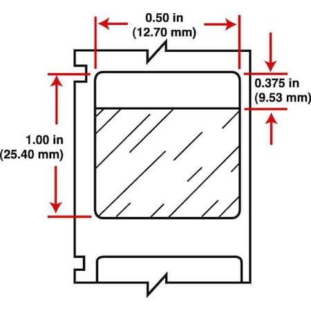 Brady Printer Label, White on Translucent, Labels/Roll: 250 WML-205-292-1