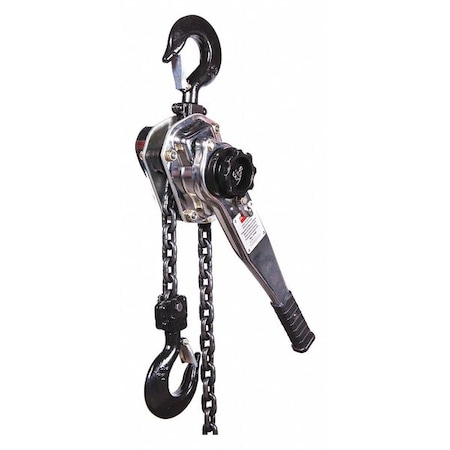Dayton Lever Chain Hoist, 6,000 lb Load Capacity, 20 ft Hoist Lift, 1 29/64 in Hook Opening 3TP99