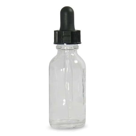 Qorpak Dropper Bottle, 30mL/1oz, Clear, Round, PK48 GLC-05723