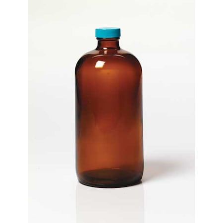 Zoro Select Boston Round Bottle, 1000ml, PK12 3TRU4