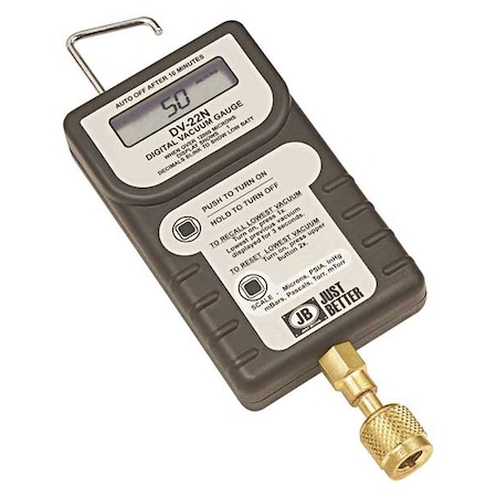 2019 DC SEARCH 24.0㎝ Jb Industries Digital Micron Gauge With Case, LCD DV-24N | Zoro