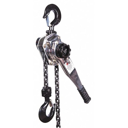 Dayton Lever Chain Hoist, 6,000 lb Load Capacity, 5 ft Hoist Lift, 1 29/64 in Hook Opening 3TR01