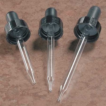 Qorpak Bottle Dropper Assemblies, 74-76MM, PK12 CAP-05740