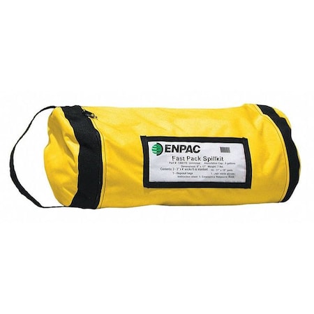 Enpac Vehicle Spill Kit, 5 gal Volume Absorbed per Kit, 5 gal Capacity, Bag, Yellow, 18 1300-YE