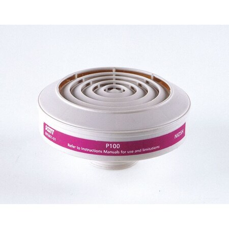 3M Scott Gas Mask Canister, P100, Magenta 052683