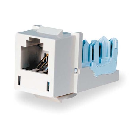 Hubbell Premise Wiring Jack, Telco Ivory, Cat6 HXJ6TI