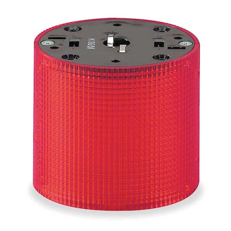 Federal Signal Tower Light Module, 120V AC, Red, 3 15/16 in Dia., 3 1/4 in Height, Incandescent, LSL Series LSL-120R