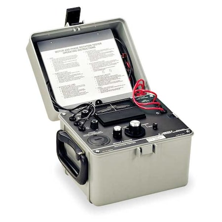 Megger Phase & Motor Rotation Tester, Up-600VAC 560060