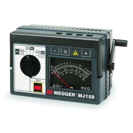 Megger Hand Cranked Megohmmeter, 1000VDC MJ159