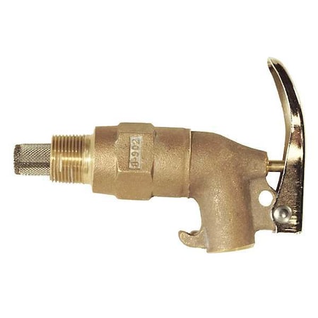 Zoro Select Rigid Safety Faucet, Self-Closing, Brass 08902