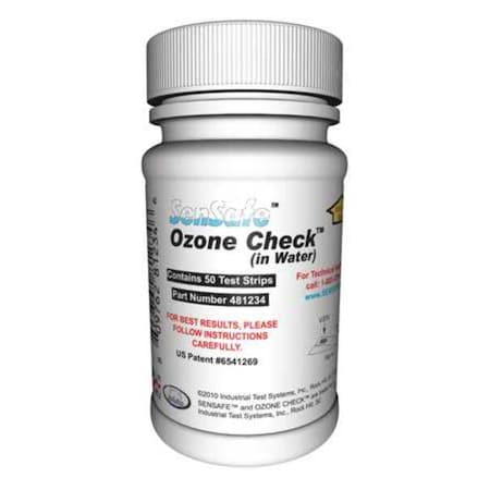 Industrial Test Systems Test Strips, Ozone, 0 to 0.5ppm, PK50 481234