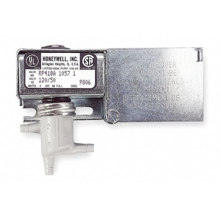 Honeywell Relay, Barb for 1/4 plastic tubing, Electric Pneumatic RP418A1057